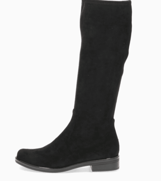 caprice-blACK-STRETCH-SUEDETTE-KNEE-BOOT