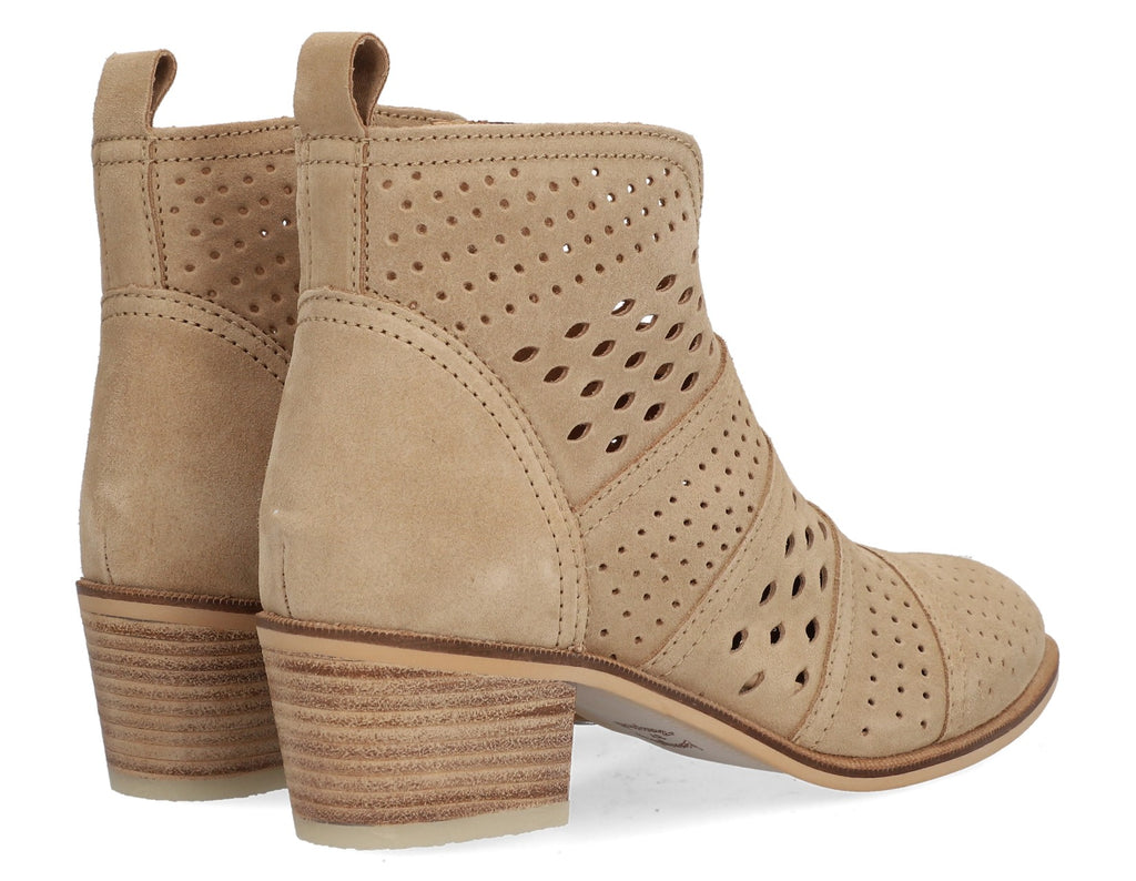 Alpe Beige suede ankle boot