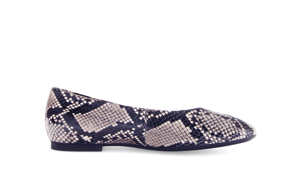 GABOR-Grey-Snake-print-ballet-flat-14047