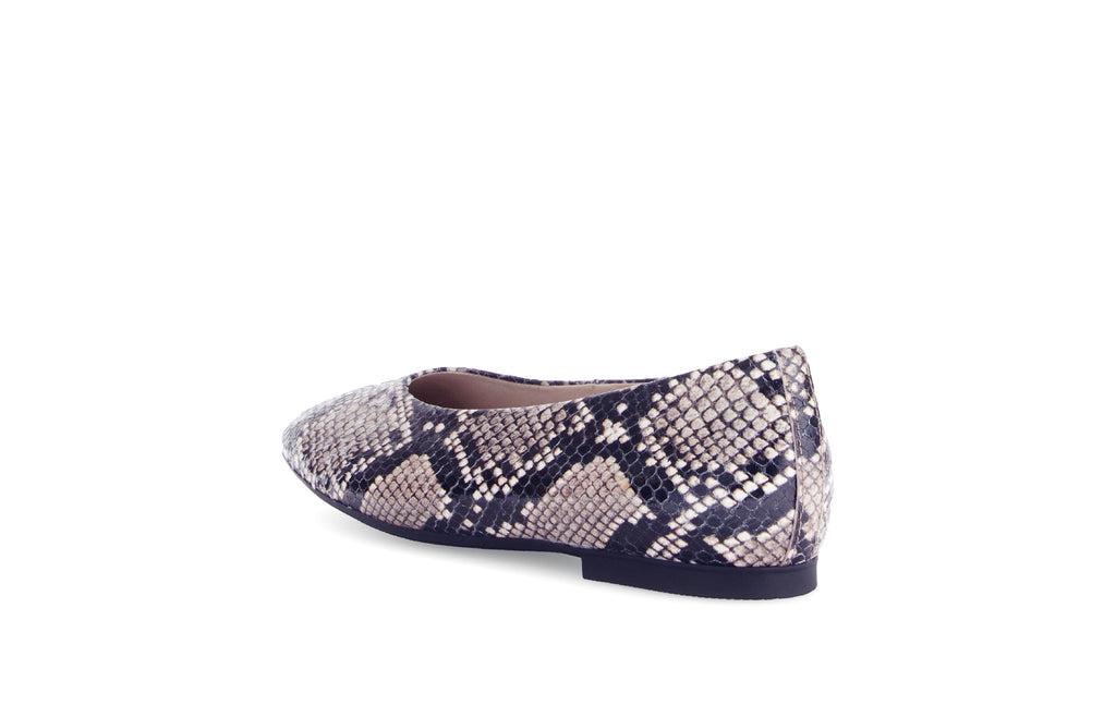 GABOR-Grey-Snake-print-ballet-flat-14047