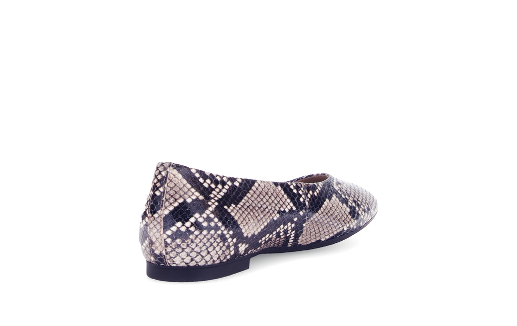 GABOR-Grey-Snake-print-ballet-flat-14047