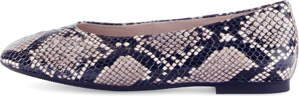 GABOR-Grey-Snake-print-ballet-flat-14047