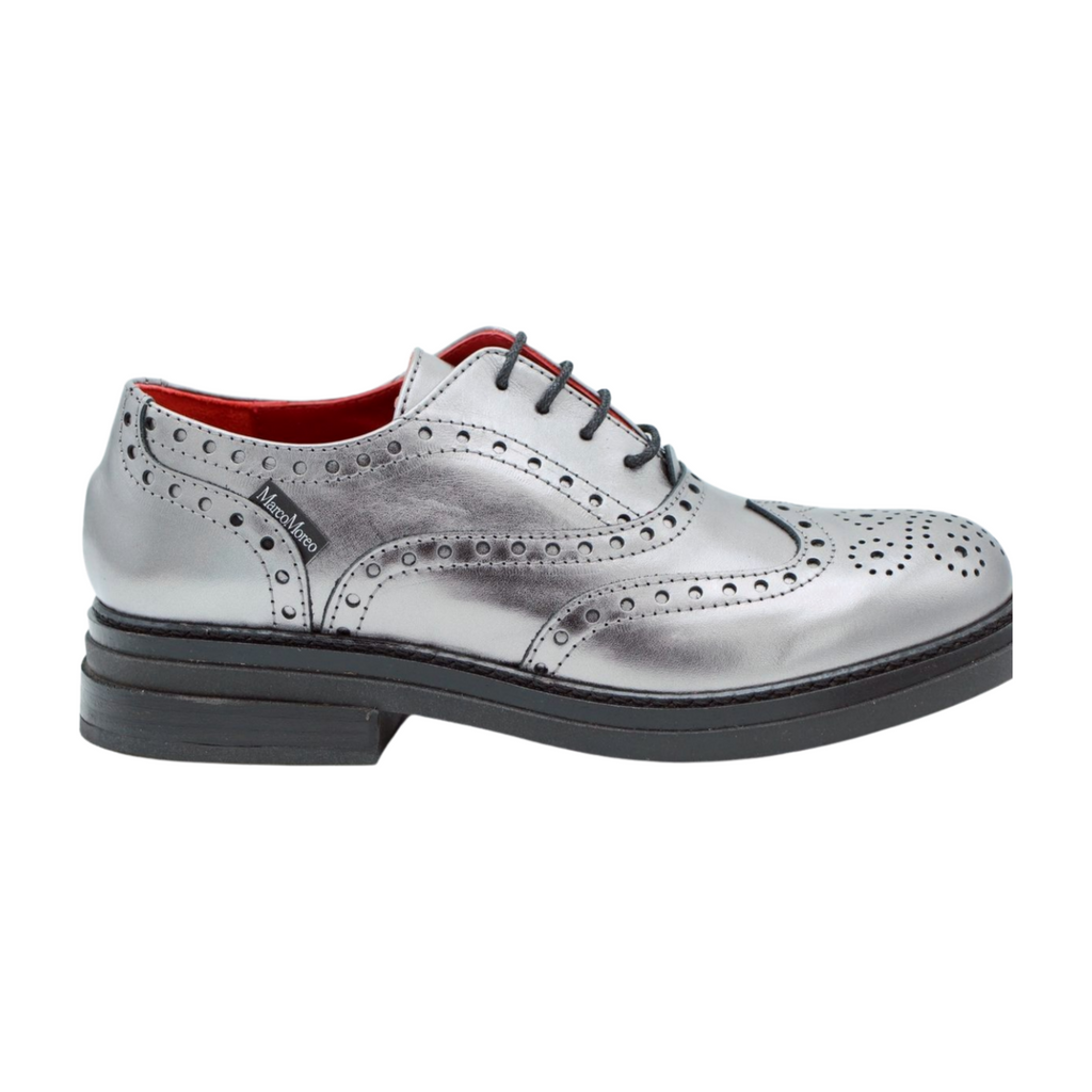 MARCO MOREO Pewter Leather Brogue G1240