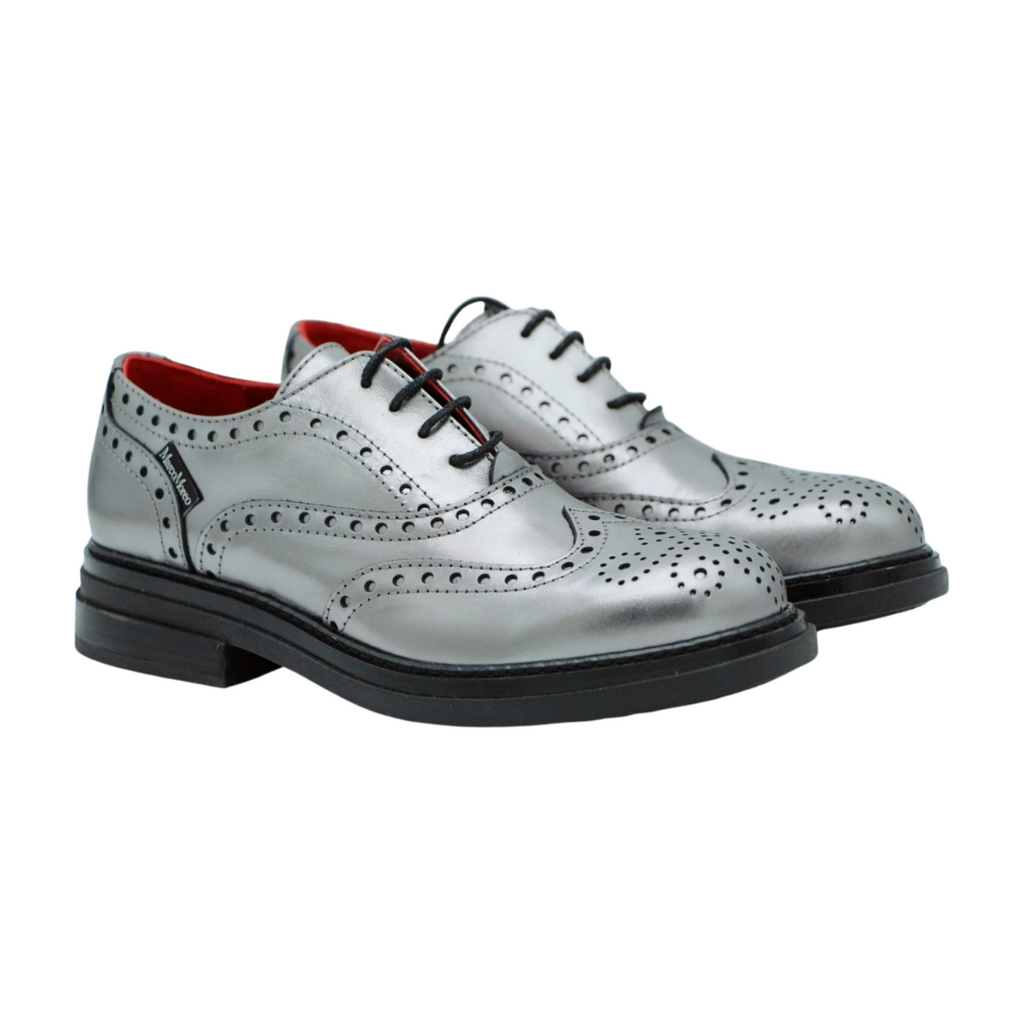 MARCO MOREO Pewter Leather Brogue G1240