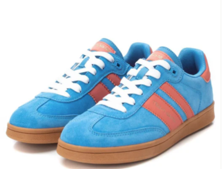 teddy-smith-turquoise-orange-trainer