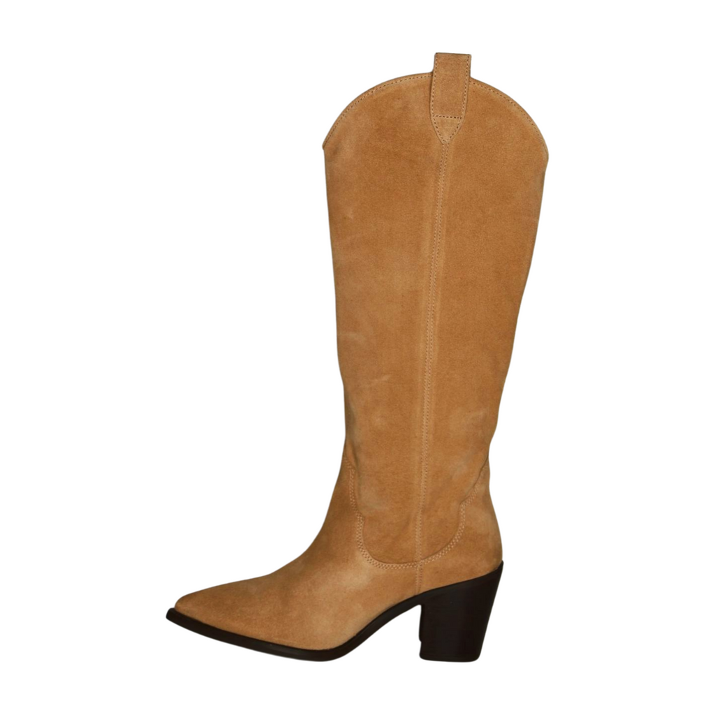 UNISA--CAMEL--SUEDE--KNEE--HIGH-BOOT--MAYER