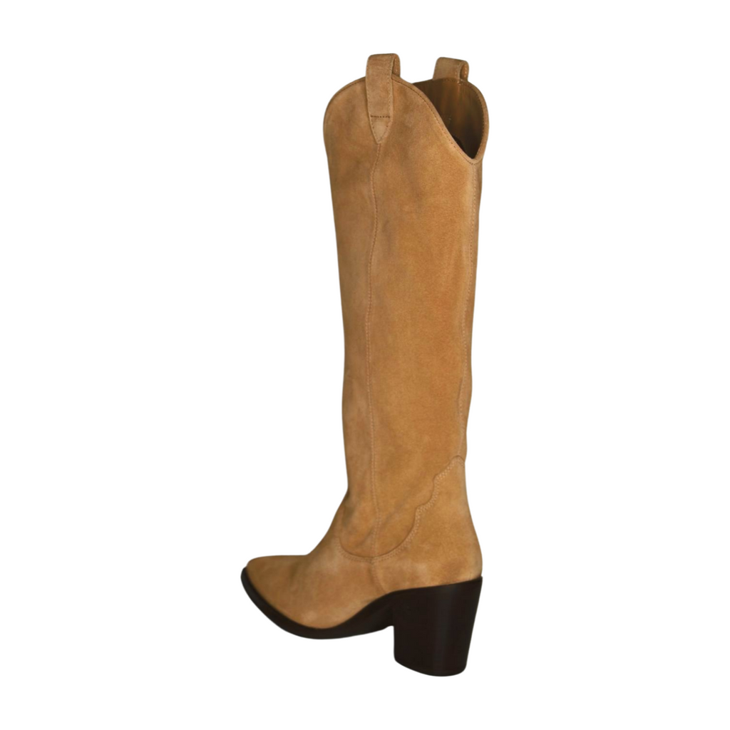 UNISA--CAMEL--SUEDE--KNEE--HIGH-BOOT--MAYER